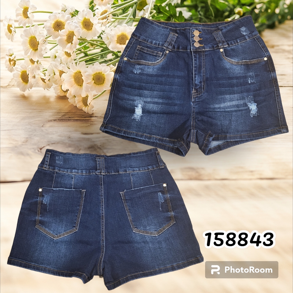 New High Waist Ripped Shorts